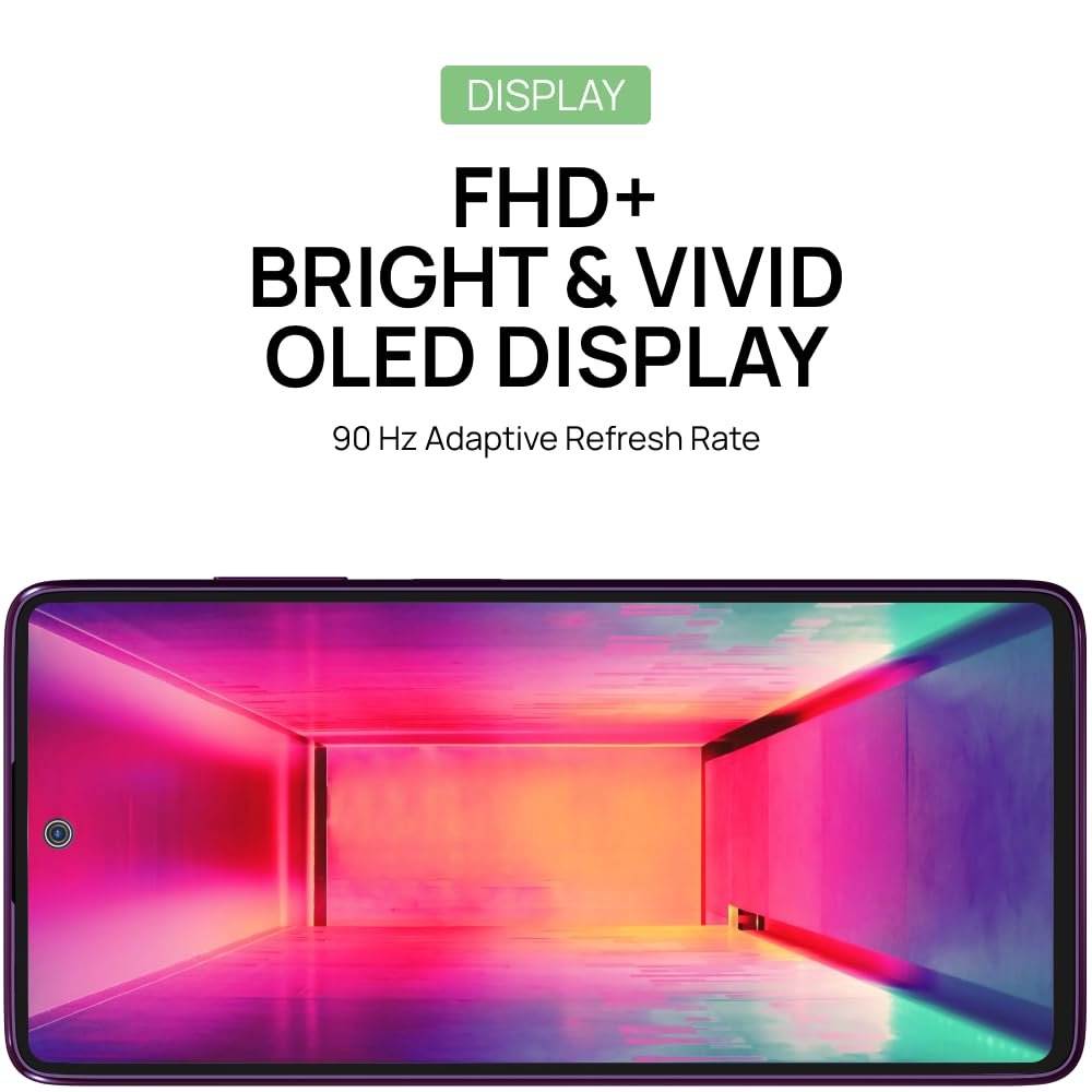 Smartphone HMD CREST MAX 5G TA-1641 DS | Segment 1st 50 MP Front Camera, Triple Rear AI Cam With 64 MP Primary Sony Sensor, FHD+ OLED Display, 8GB RAM & 256GB Storage, Android 14, 33W Fast Charger in Box, Aqua Green