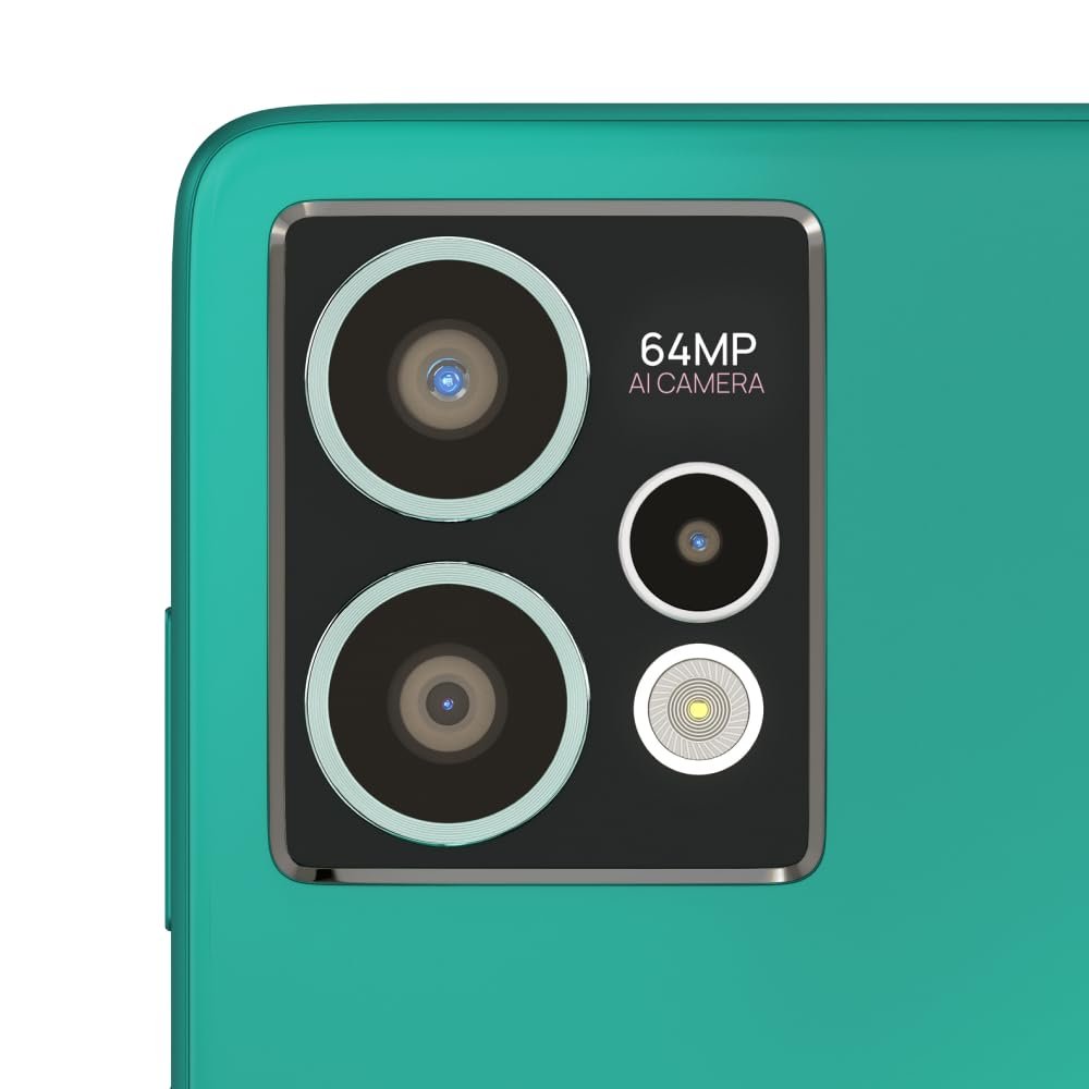 Smartphone HMD CREST MAX 5G TA-1641 DS | Segment 1st 50 MP Front Camera, Triple Rear AI Cam With 64 MP Primary Sony Sensor, FHD+ OLED Display, 8GB RAM & 256GB Storage, Android 14, 33W Fast Charger in Box, Aqua Green