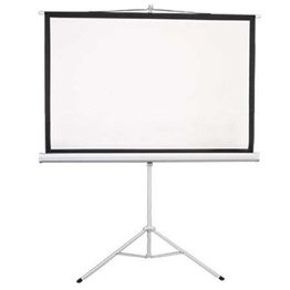Projector Screen 8x6 (120) Inch Manual With TRIPOD | Anti-Creased Tripod Projection Screen, Imported High Gain Fabric