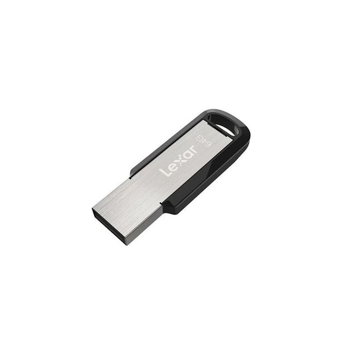 Pendrive Lexar 64GB LJDM400064GBNBNG JumpDrive M400 USB-A 3.0 Flash Drive | Upto 150 MB/s Read Speed, Reliable Portable Storage, Compact Design, With Key Chain Hole, Plug & Play, Compatible with PC & Mac Systems, Silver