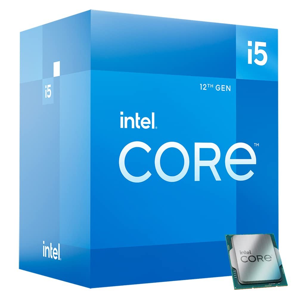 Cpu Intelยฎ Core i5-12400 Desktop Processor | 12th Gen, 65W, 6 Cores upto 4.4 GHz, 18MB Cache, 12 Threads, Supports DDR5 and DDR4 RAM, LGA1700 Socket, Compatible Motherboard Intel 6xx Series Chipset