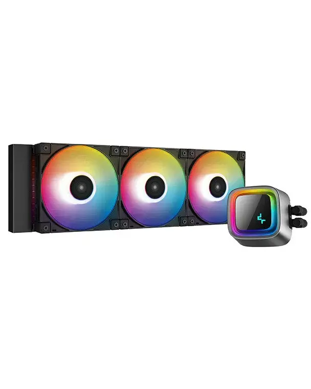 CPU Liquid Cooler Deepcool LS720 R-LS720-BKAMNT-G-1 | 360mm ARGB AIO, Support Intel LGA 2066 / 2011-v3 / 2011 / 1700 / 1200 / 1151 / 1150 / 1155 & AMD sTRX4 / sTR4 / AM5 / AM4, For Gaming PC, Black