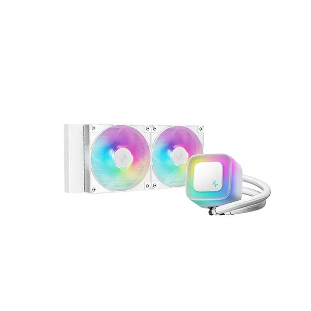 CPU Liquid Cooler Deepcool LE240 WH V2 R-LE240-WHAMMN-G-2 | ARGB AIO 240mm CPU Liquid Cooler, Used for Gaming Machines, White