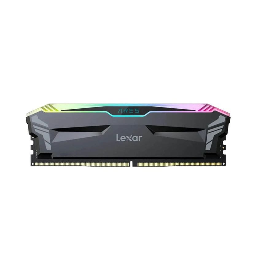 RAM Lexar ARES RGB 8GB DDR4 3200MHz CL16 UDIMM Desktop LD4U08G32C16LA-RGS | High Performance Gaming PC Memory, Black