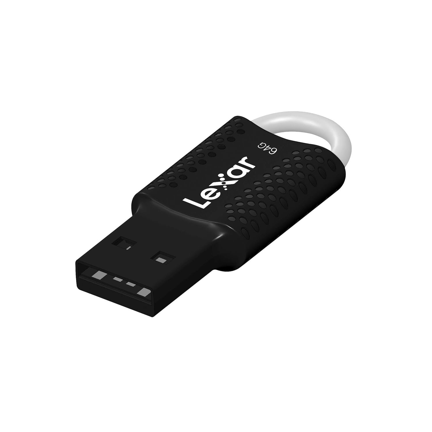 Pendrive Lexar 64GB LJDV40-64GAB JumpDrive V40 USB 2.0 Flash Drive | Reliable Portable Storage, Compact Design, With Key Chain Hole, Plug & Play, Compatible with PC & Mac Systems, Black