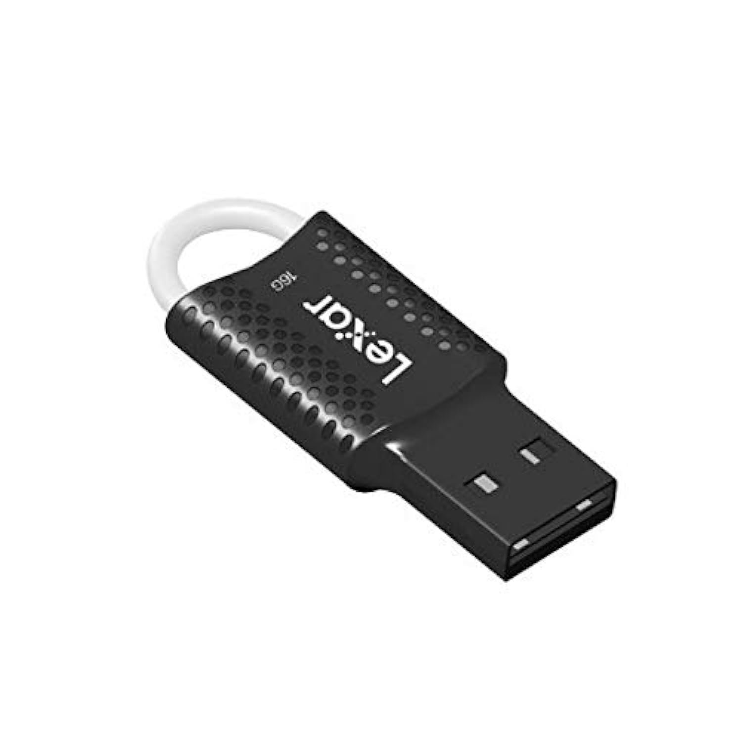 Pendrive Lexar 16GB LJDV40-16GAB JumpDrive V40 USB 2.0 Flash Drive | Reliable Portable Storage, Compact Design, With Key Chain Hole, Plug & Play, Compatible with PC & Mac Systems, Black