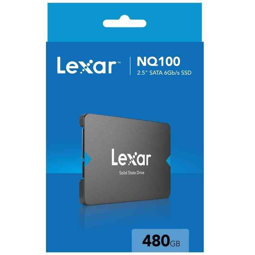 Harddisk Lexar NQ100 480GB SSD LNQ100X480G-RNNNG | 2.5” SATA III (6Gb/s) Internal SSD, Up to 550MB/s Read, Black