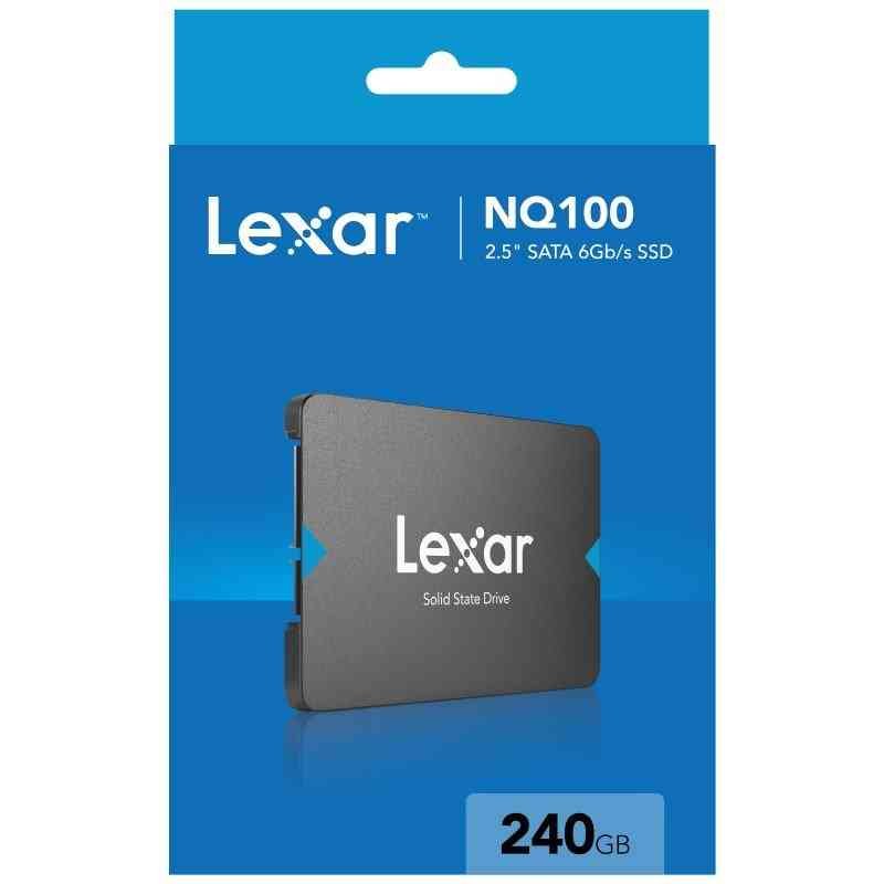 Harddisk Lexar NQ100 240GB SSD LNQ100X240G-RNNNG | 2.5” SATA III (6Gb/s) Internal SSD, Up to 550MB/s Read, Black