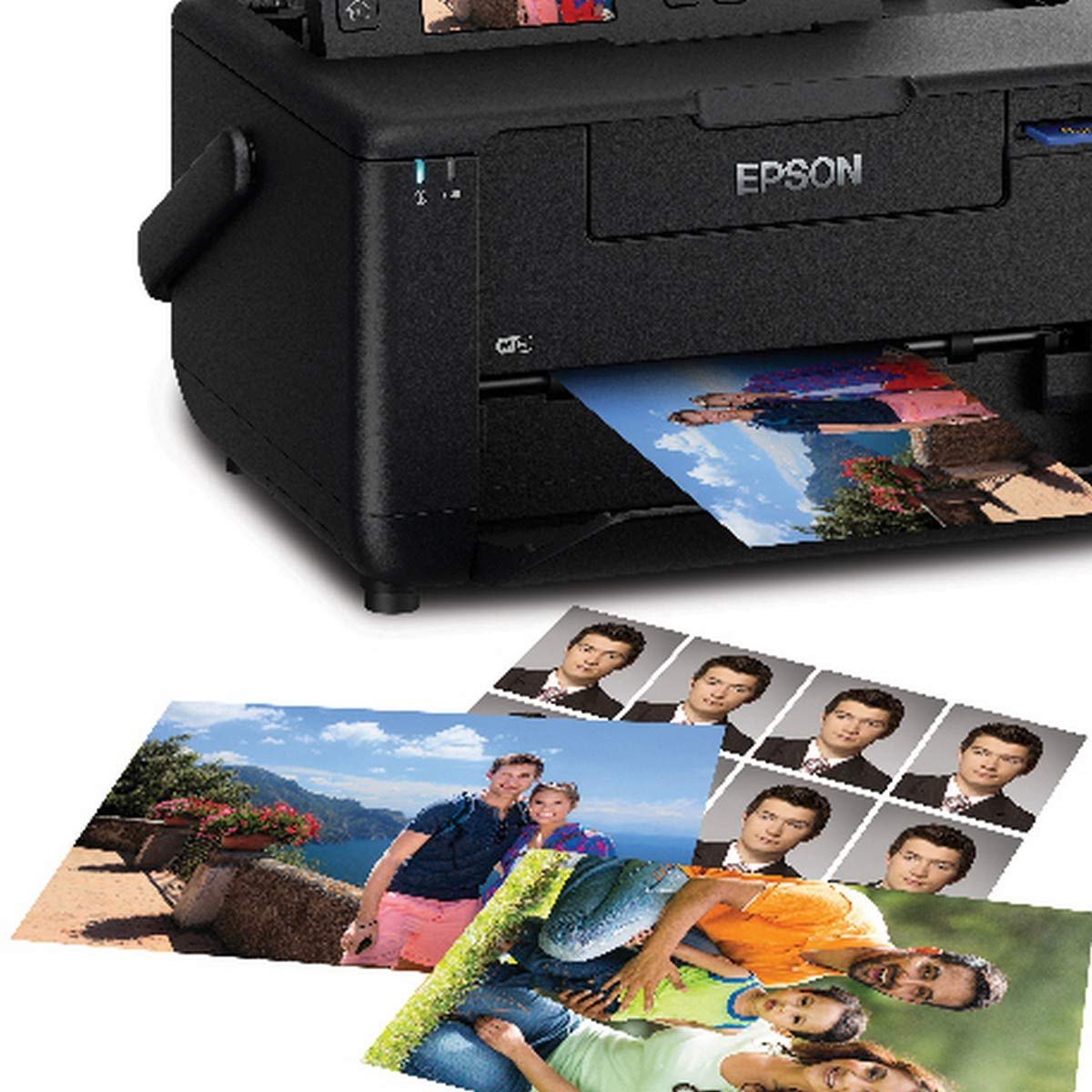 Printer Epson PictureMate PM520 WiFi Photo Colour Printer, Print Resolution Upto 5760dpi, Rechargeble Battery Option, Lightweight & Portable, Black