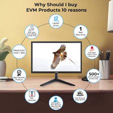 Monitor EVM 220 Grand LED | 21.5" 1440Γ900 Hz, 5ms Fast Response Time, True Pixel, 16.7M Display Colors, VGA+HDMI, 100x100mm VESA Wall Mountable, Black