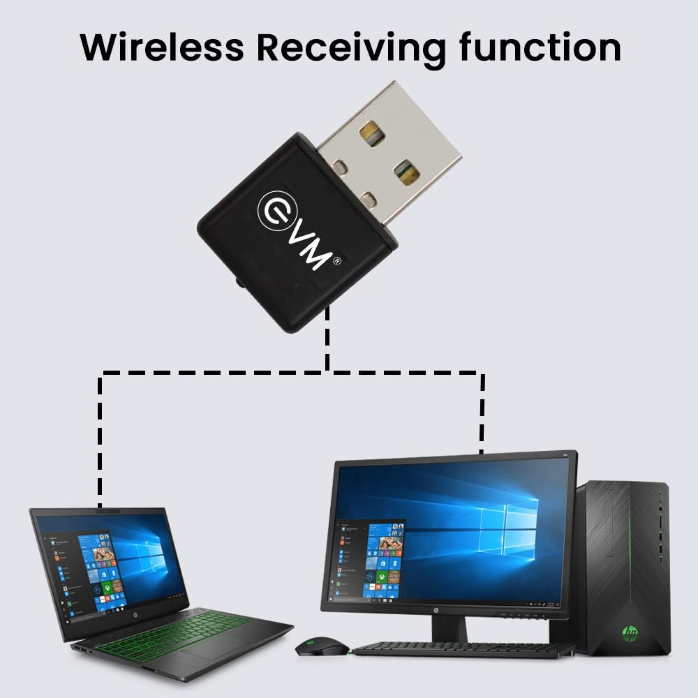 Adaptor USB Wifi Dongle EVM ENWIFI WA02 EVM-USBD-02 | Up to 300Mbps, 2.4-2.4835GHz, Operating Temperature 0°C ~ 40°C, 802.11b/g/n Devices Compatible, Black