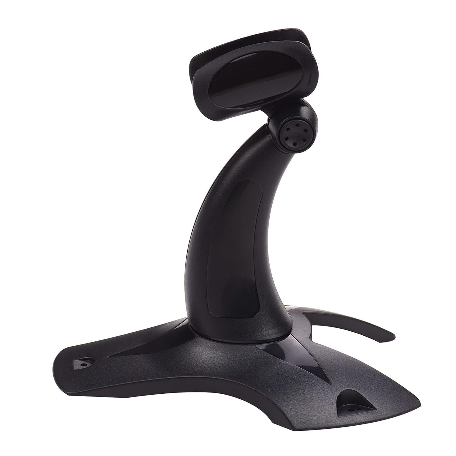 Barcode Scanner Stand EVM Bracket Stand Holder With Large Base Ultra-Stable Detachable, High Quality ABS, Sturdy & Durable, Compatible for All Kinds Handheld Barcode Scanner Reader, Black