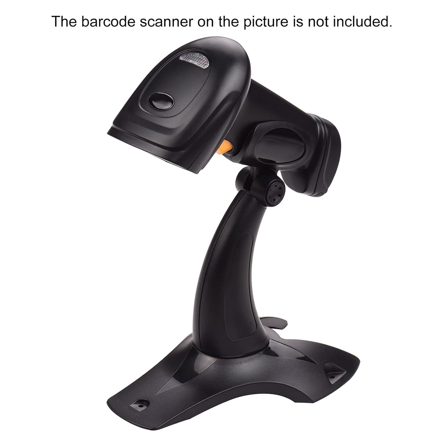 Barcode Scanner Stand EVM Bracket Stand Holder With Large Base Ultra-Stable Detachable, High Quality ABS, Sturdy & Durable, Compatible for All Kinds Handheld Barcode Scanner Reader, Black