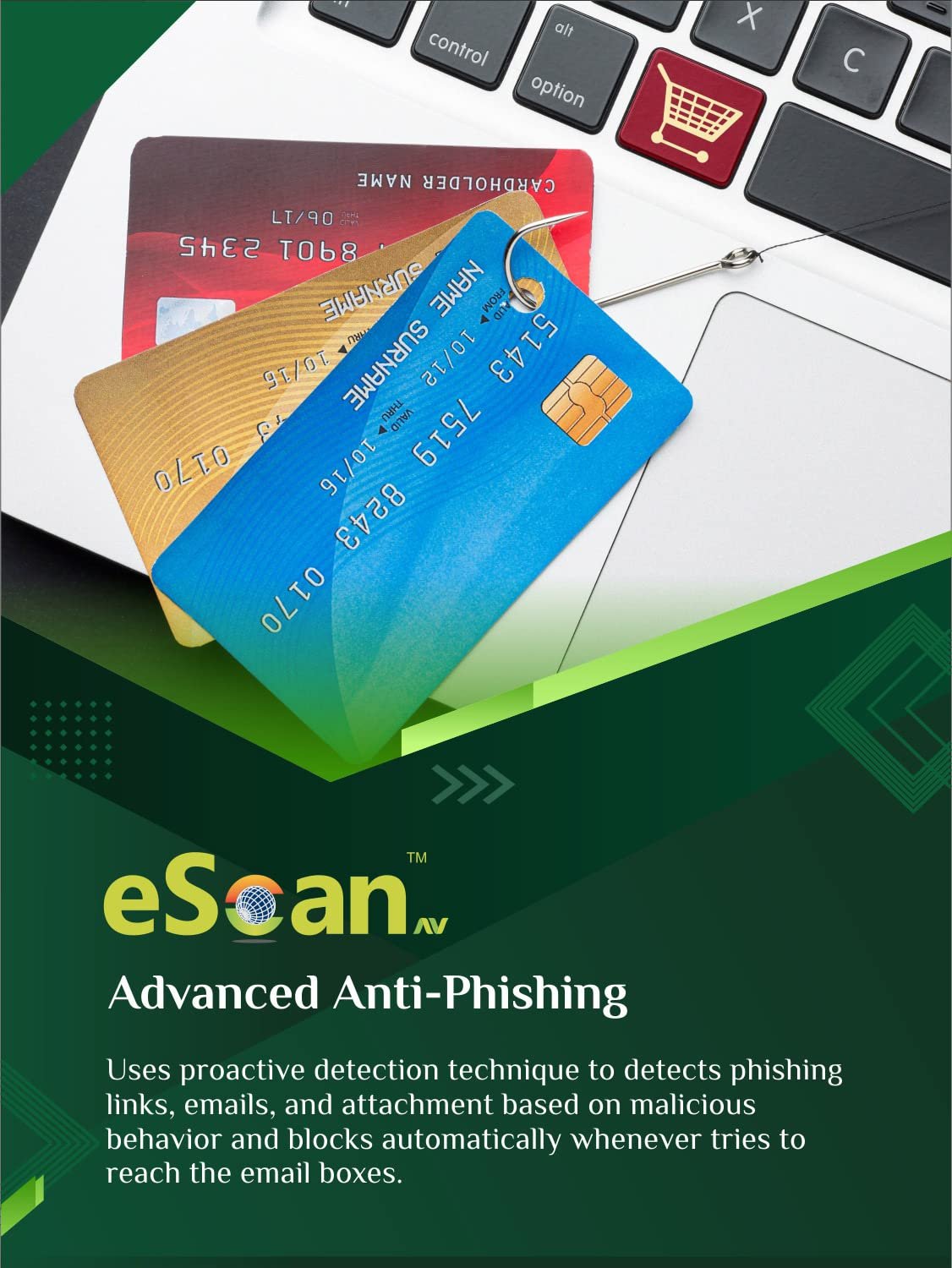 Software eScan Internet Security Suite - v22, 1user, 1year, 1Key (Scratch Card) | mail delivery in 1 hour on your request during working hours 9am to 5pm (Monday to Saturday)