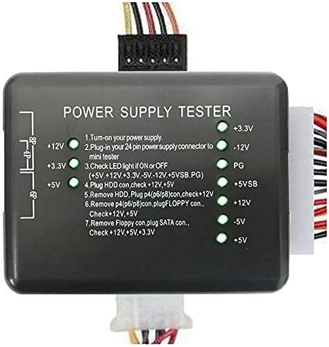 Power Supply Tester 20 or 24 Pin PSU ATX SATA HDD SMPS tester