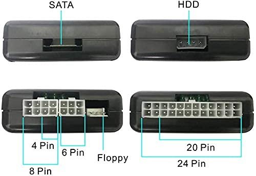 Power Supply Tester 20 or 24 Pin PSU ATX SATA HDD SMPS tester