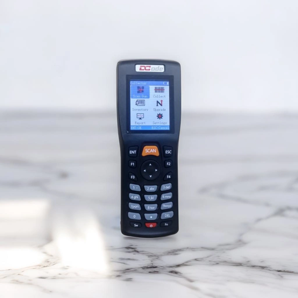Scanner Barcode DCode Wireless Handheld DC33A2 | For 1D/2D Barcodes, Transmission upto 100mts, LED CCD Imager, Inventory Data Collector, 4mb Storage, USB charging | Black