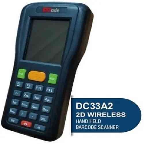 Scanner Barcode DCode Wireless Handheld DC33A2 | For 1D/2D Barcodes, Transmission upto 100mts, LED CCD Imager, Inventory Data Collector, 4mb Storage, USB charging | Black