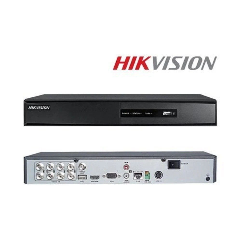 SDVR Hikvision DS-7B08HGHI-F1 | 1MP (720P) 8CH Turbo HD Metal DVR, Dual-Stream Support, 1 SATA interface, 2×USB 2.0, HDMI / VGA output (Black)