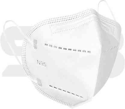 Mask N95 5 Layer 175gsm with ear loop | Disposable Face Mask with Nose Pin for Men & Women | 1 piece individual packing