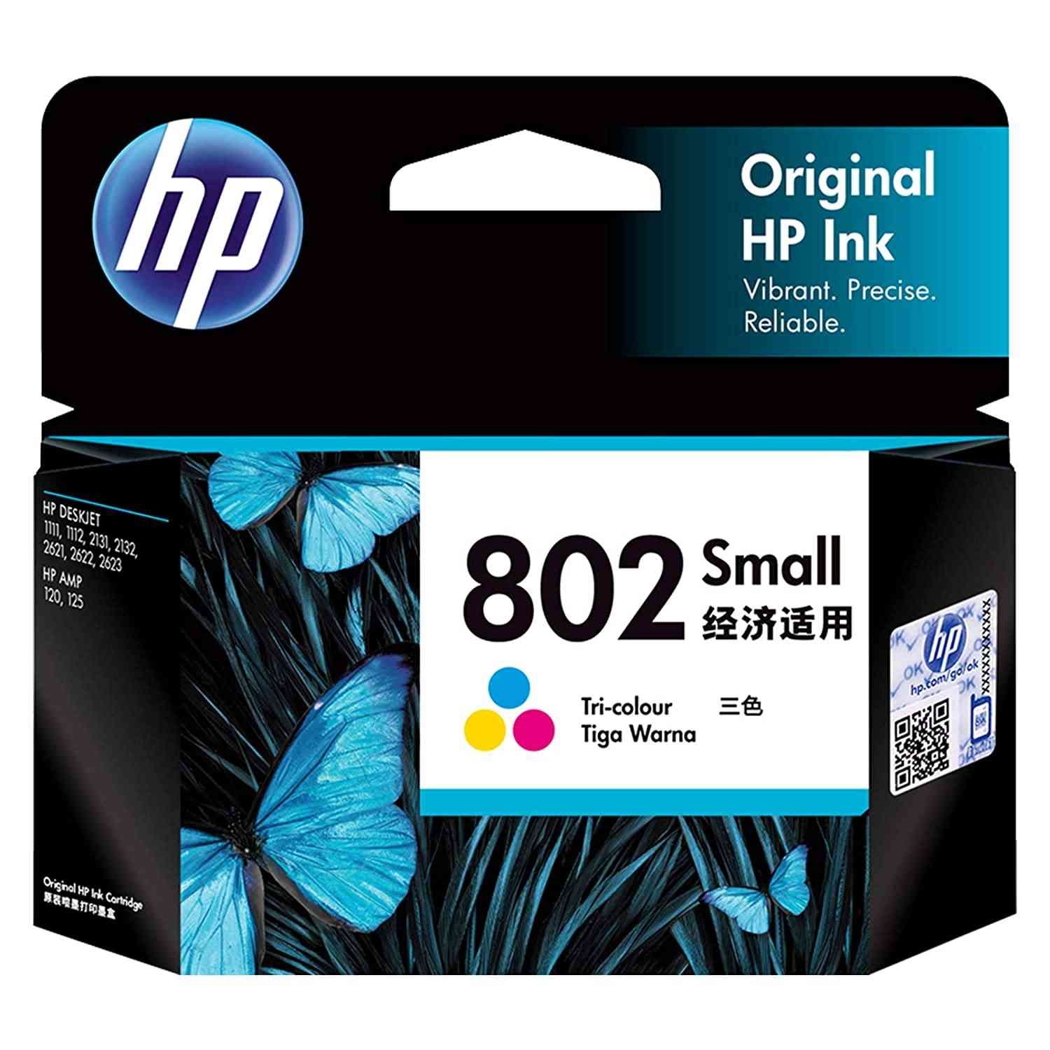 Ink Cartridge HP 802 Small Tri-color CH562ZZ | Compatible with HP Deskjet 1000 Printer series