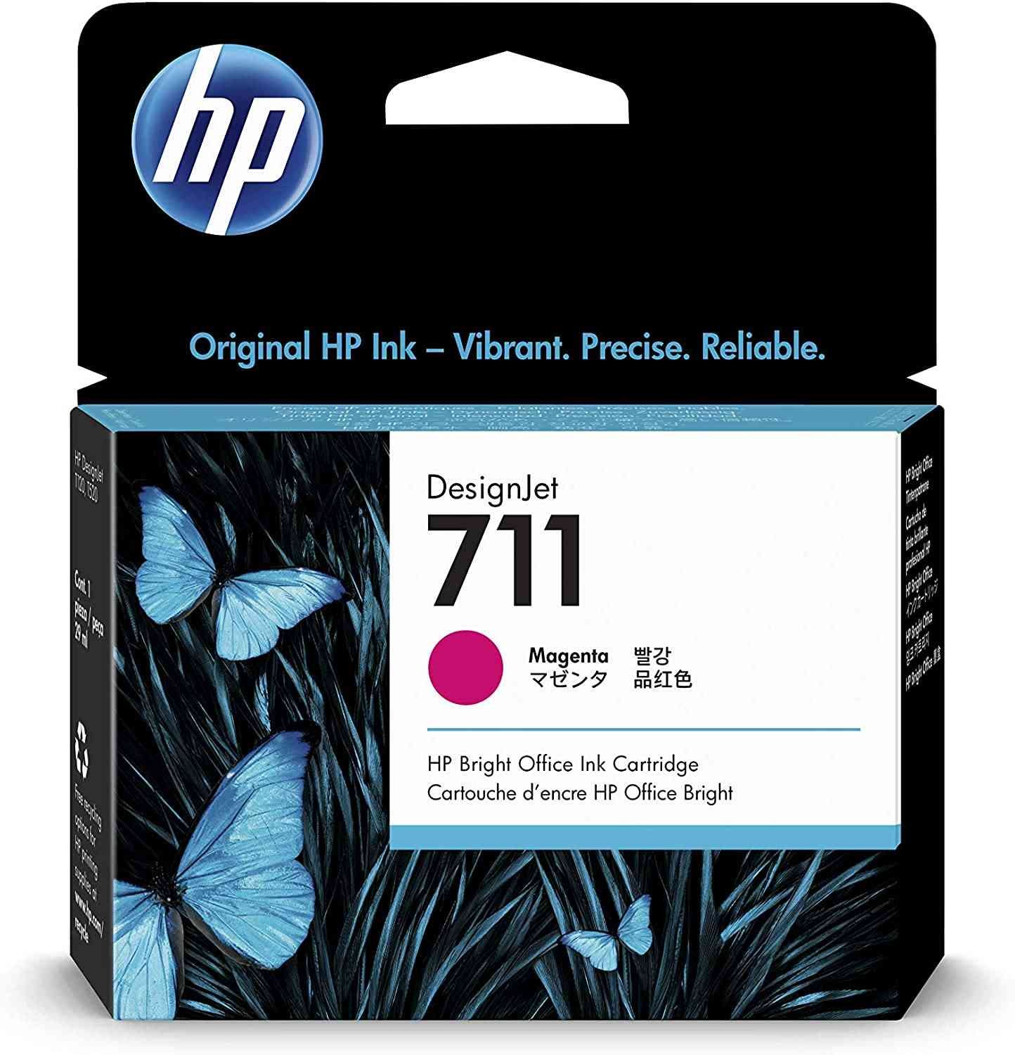 Ink Cartridge HP 711 29ml DesignJet CZ131A, Magenta |  Compatible with HP DesignJet T520 & T120 Printer Series