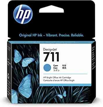 Ink Cartridge HP 711 29ml DesignJet CZ130A, Cyan | Compatible with HP DesignJet T520 & T120 Printer Series