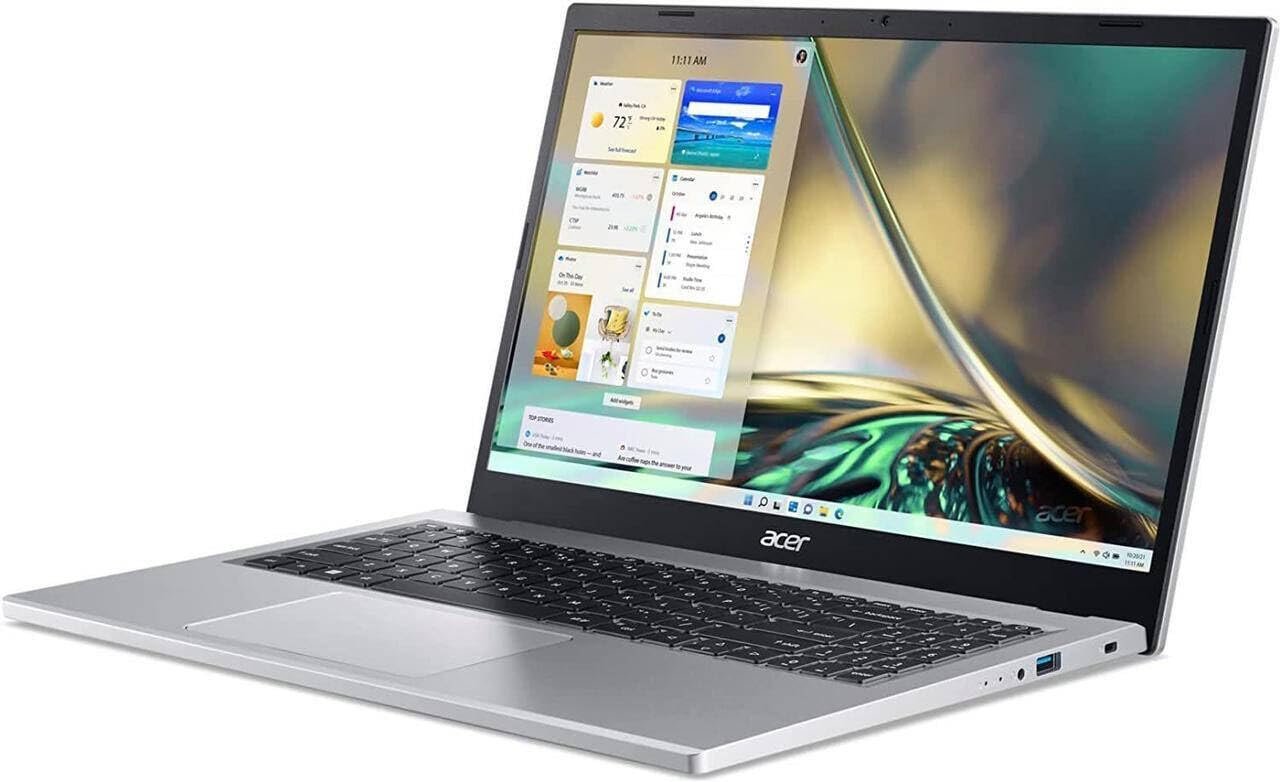 Laptop Acer Aspire 3 A325-53 (UN.34YSI.01P) | 13 Gen Intel Core I5-1334U Processor, 8GB DDR4 RAM, 512GB SSD, Windows 11 Home, 15 Inch (39.62cm) FHD IPS Display, Intel® UHD Graphics, No Bag, Silver