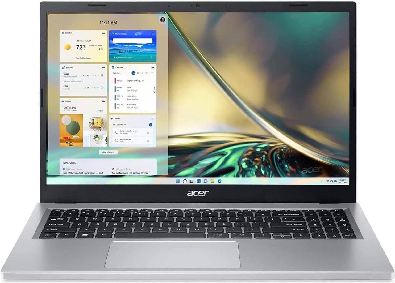 Laptop Acer Aspire 3 A325-53 (UN.34YSI.01P) | 13 Gen Intel Core I5-1334U Processor, 8GB DDR4 RAM, 512GB SSD, Windows 11 Home, 15 Inch (39.62cm) FHD IPS Display, Intel® UHD Graphics, No Bag, Silver