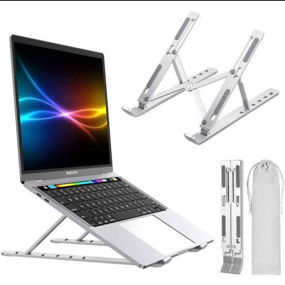 Laptop Stand Heavy Quality Foldable Aluminium | Foldable Metal Laptop Stand | Dynamic Folding