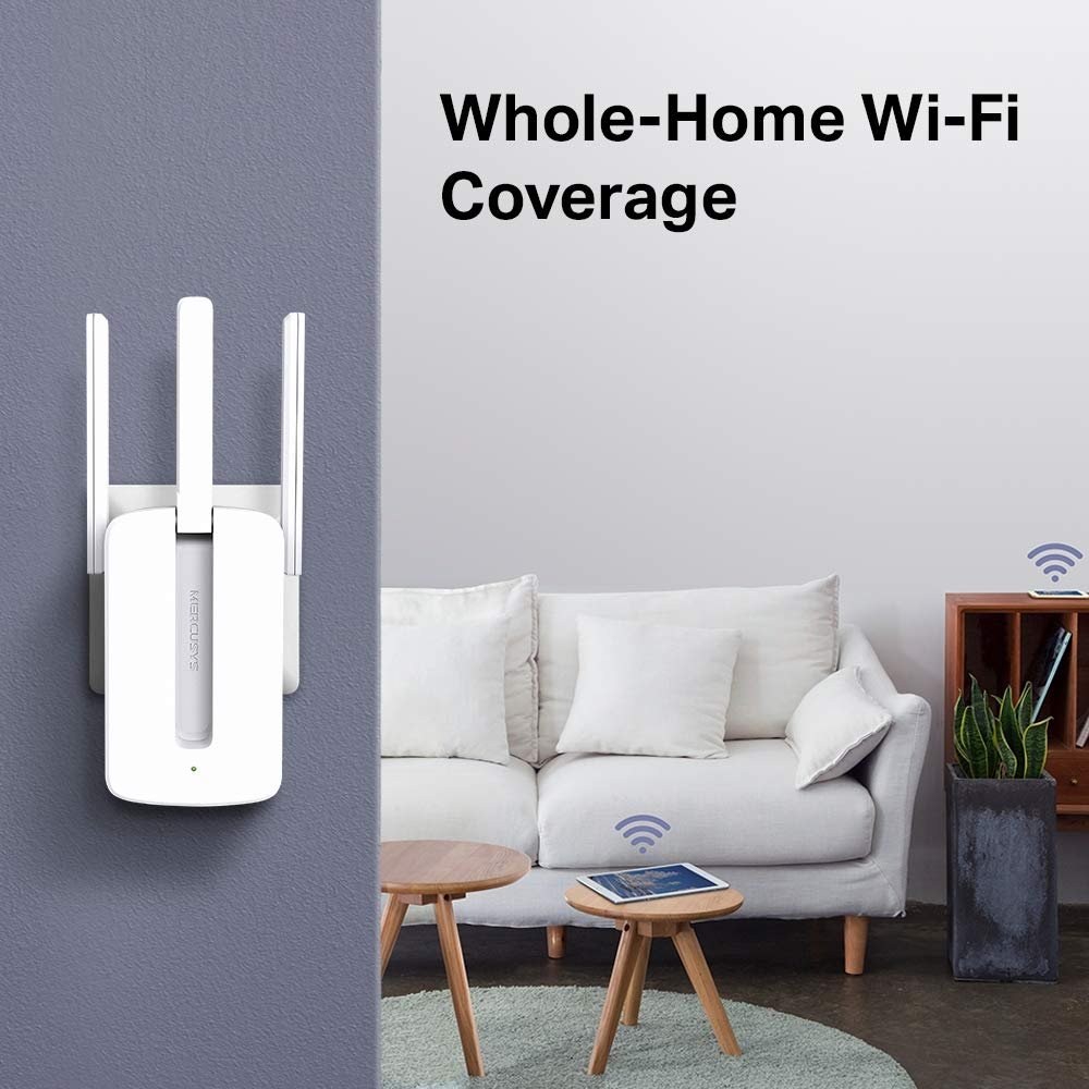 Range Extender Wireless Mercusys MW300RE | Wireless Repeater WiFi Booster, MIMO Technology, Three External Antennas, 300Mbps Speed