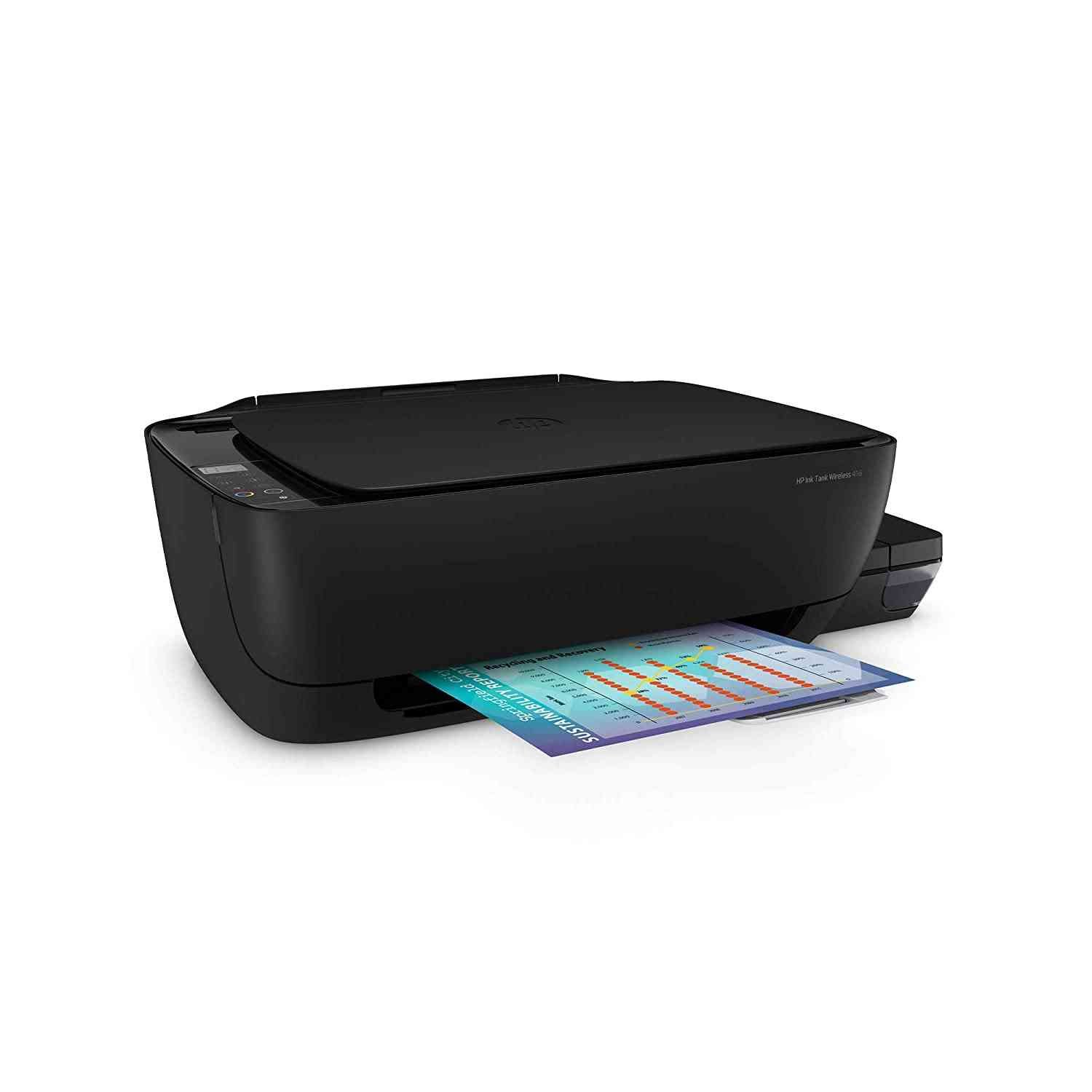 Printer HP Ink Tank Wireless 416 Z4B55A | WiFi Colour Printer, Scanner and Copier for Home / Office, High Capacity Tank (7500 Black and 8000 Colour), Low Cost per Page (10paise for B/W and 20 Paise for Colour), Borderless Printing | Black