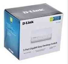 Switch D-Link DGS-1005 | 5Port Gigabit 10 / 100 / 1000Mbps Unmanaged Desktop Switch, Light & Compact design, fits into any decor | Colour:- White