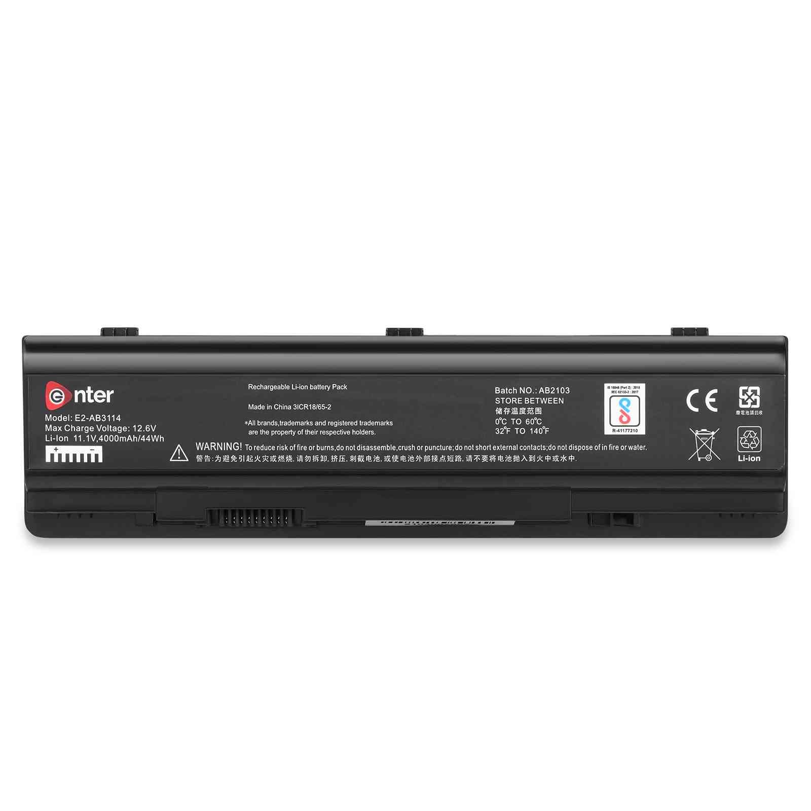 Laptop Battery Enter E2-AB3114 | Compatible for Del l Vostro A860, A840, 1014, 1015, Inspiron 1410 Series