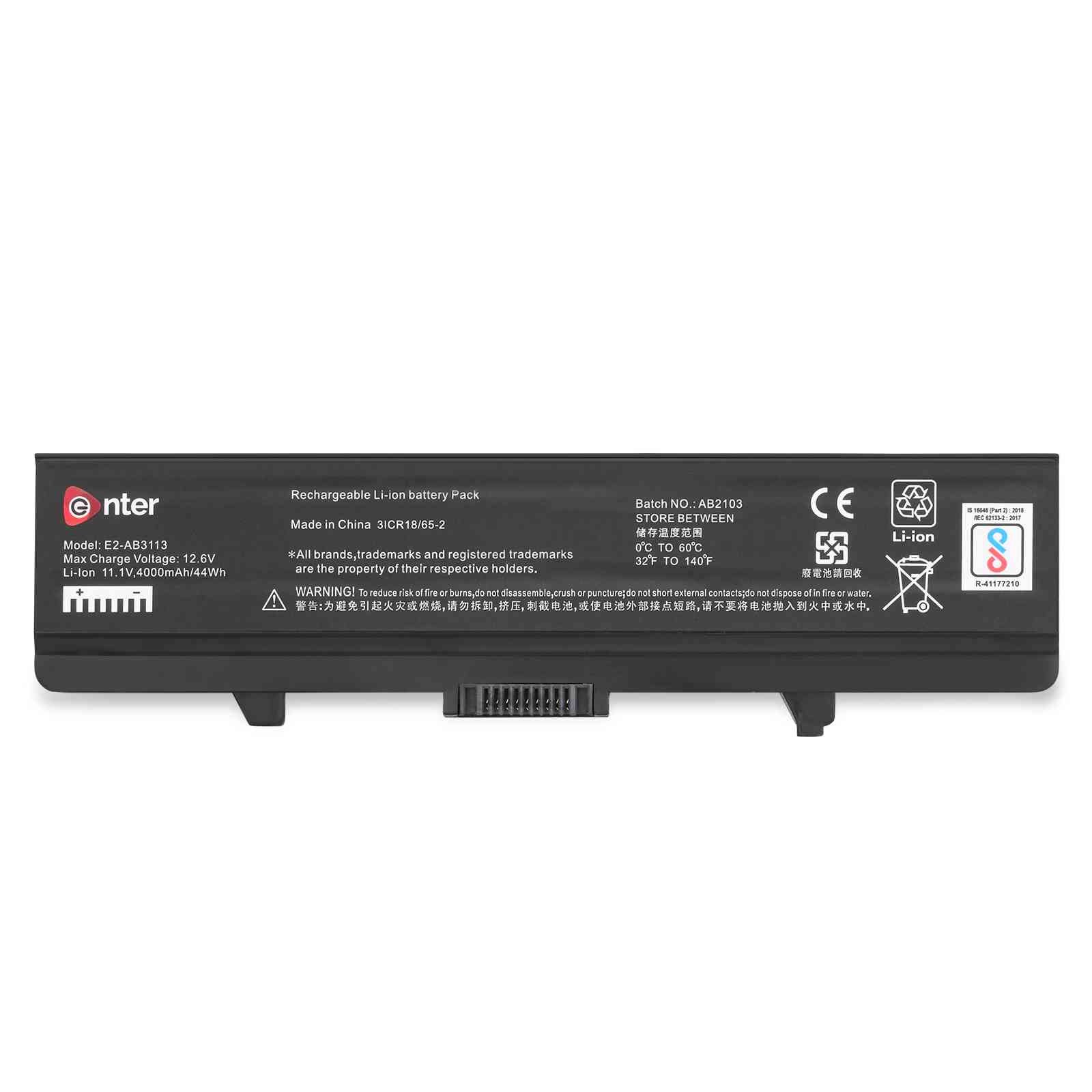 Laptop Battery Enter E2-AB3113 | Compatible for Dell Inspiron 1440, 1525, 1526, 1750 Series