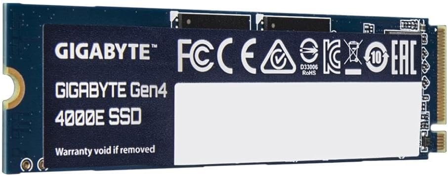 Harddisk Gigabyte Internal PCIe Gen4 4000E M.2 2280 4.0 x 4, 3D NAND NVMe 1.4 500GB SSD G440E500G | Read Speed Upto 3600 MB/s & Write Speed Upto 3000 MB/s