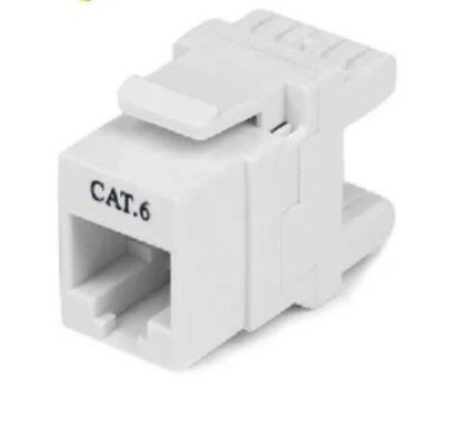 Keystone Multybyte Rj-45 Cat-6 IO MB-RJ05 | Punch Down Network Keystone Jack, White