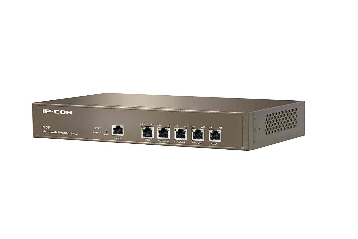 Router IP-COM M50 Multi-WAN Hotspot Router | Multi WAN Load Balance, 1000Mbps, Wireless, Dual Band, Brown