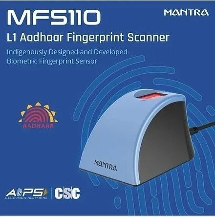 Biometric Mantra MFS 110 L1 Single Fingerprint Scanner | Aadhaar Authentication Device