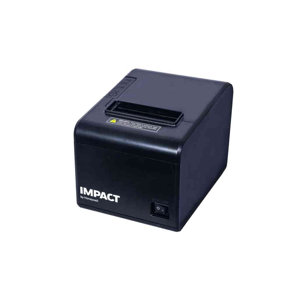 Printer IMPACT by Honeywell IHR810 Thermal Receipt Printer | High-Performance Printing with Exceptional Efficiency | USB + Serial + LAN, Black
