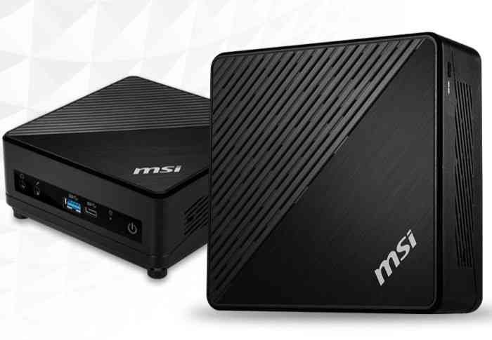 NUC Kit MSI Cubi N JSL-016BIN-BN4500XX | Celeron 4500 Barebone Desktop Kit, Portable Size, Power Saving, Easy Assembly, Noise Free, Ultra 4K HD, 2x DDR4 2933MHz SO-DIMMs (Up to 16 GB), 1x M.2 SSD combo (NVMe PCIe Gen3x2)