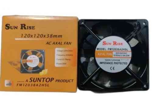 SMPS Cooling Fan Multybyte MB-RA05 | 4inch (120X120X38MM), 33W Axial AC Fan, Black