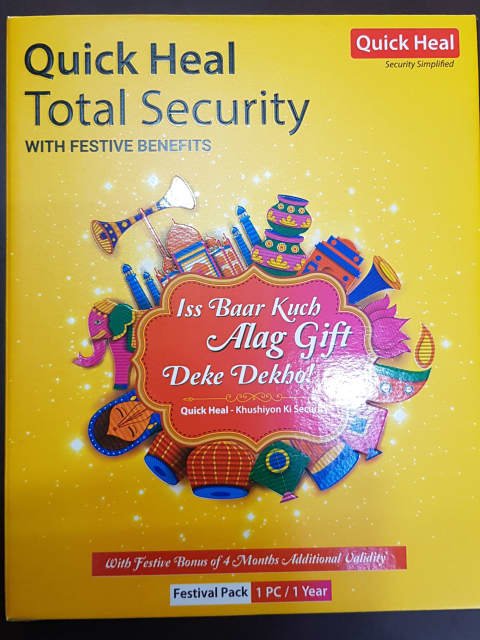 Software Quickheal Total Security Festival Pack Regular 1user 1yr | Email delivery in 1 hour during working hours 9am to 5pm
