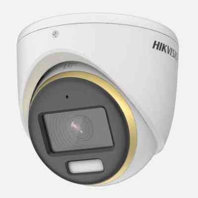 Security camera Hikvision DS-2CE70DF3T-MFS | 2MP 3.6mm ColorVu Audio Fixed Turret Camera, High quality imaging, 3D DNR technology, White