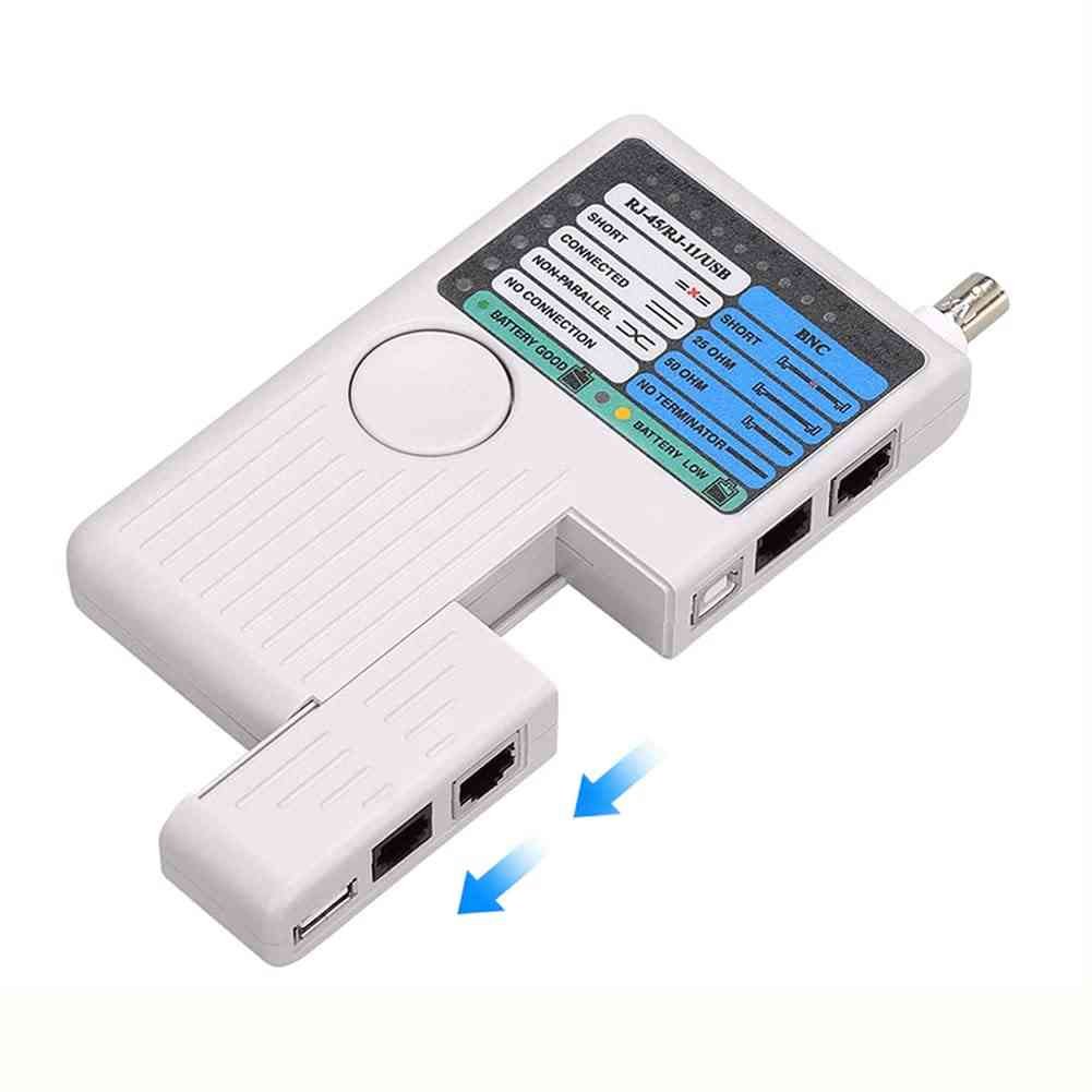 Remote Cable Tester RJ11, RJ45, USB, BNC LAN Network Phone Cable Tester Meter