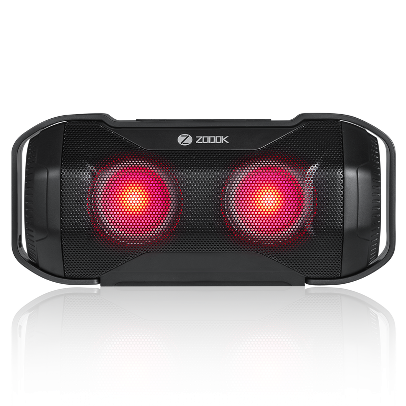 Speaker Zoook ZB-RockerJam | 12W Bluetooth Speaker, Flashing LED Lights, TF, Aux, Handsfree Calling, Party Speaker