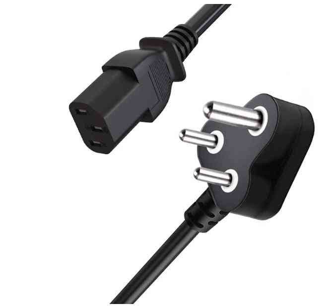 Power Cord Haze 3 Pin To 3 Pin 1.2Mtr Desktop Power Cord | PowerCord 1.2M Power Cable, India Plug IEC Computer Mains Power Cable Cord for Desktop 3 pin Power Cable for PC, Power Cable for SMPS, Power Supply, Computers, Monitors, Desktop & other devices