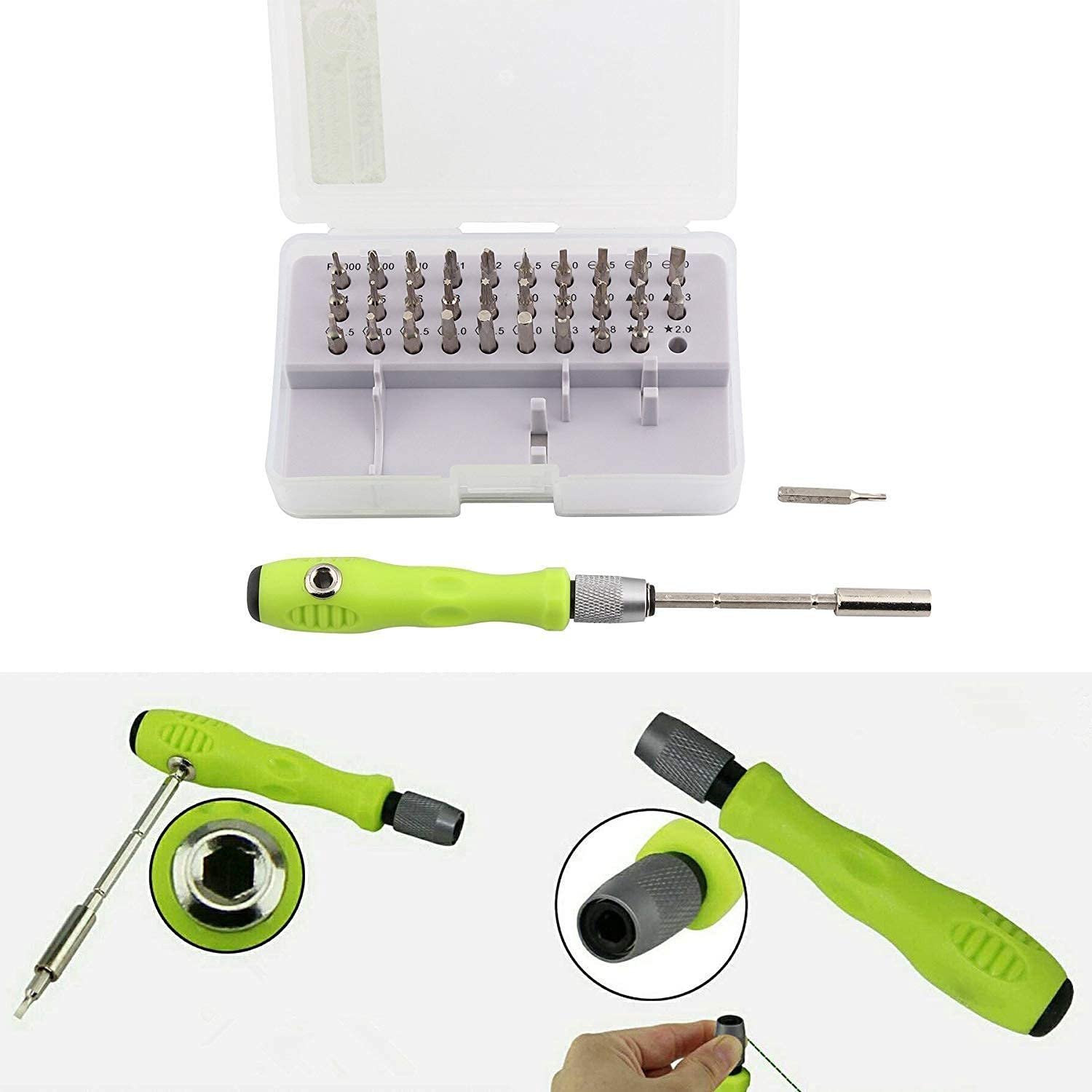 Screwdriver 30 bits in 1 mini set | With Magnetic Flexible Extension Rod