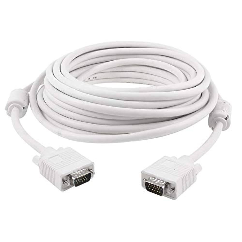 Cable Haze VGA Male to Male 10mtr, White
