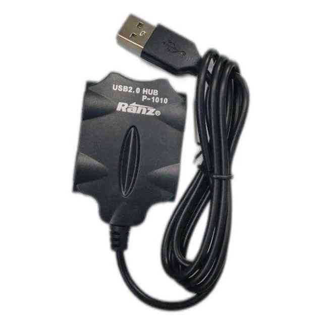 Hub Ranz 4port USB2.0 P-1010 | Hi-Speed, Compatible with Printers / Mobile HDD / MP3,4 / USB, 1m Cable
